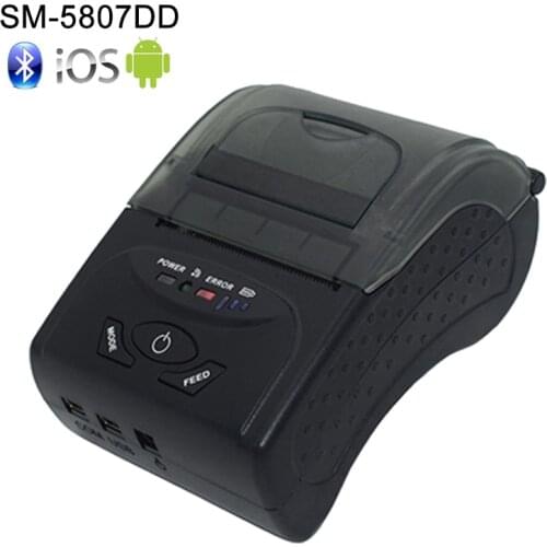 POS Bluetooth Printer Mobile Mini Portable Thermal Receipt Printer Handheld Pos Printers Bluetooth for android iOS Dual system