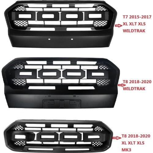 Mesh Maks Front Abs Grill Grills Fit For Ford Ranger T7 T8 Xl Xlt Wildtrak Mk3 Bumper Cover Grille Pickup Car Europ Fast Ship