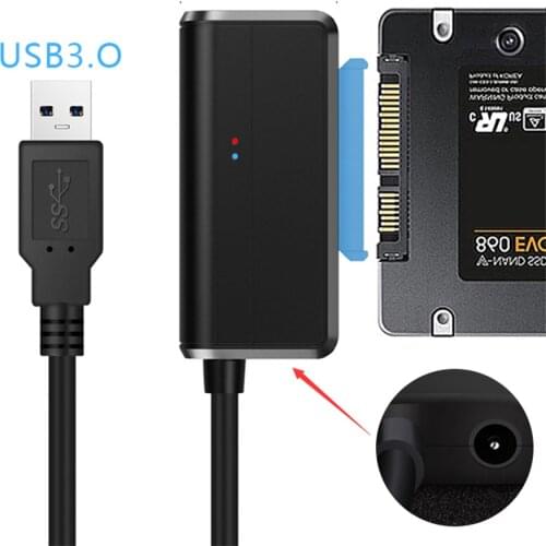 USB 3.0 To SATA 3 Cable Sata To USB Adapter Convert Cables Support 2.5/3.5 Inch External SSD HDD Adapter Hard Drive ConnectFit