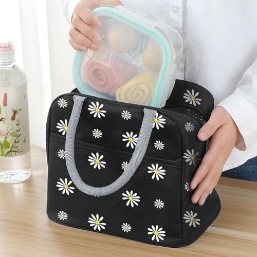 Japanese Daisy office workers hand-held Bento bag student lunch box bag lunch insulation bag with rice insulation bag