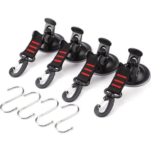 1pc/2pcs Car Mount Luggage Tarps Tents Anchor Heavy Duty Suction Cup Anchor Securing Hooks Car Camping Tarpaulin Accessories