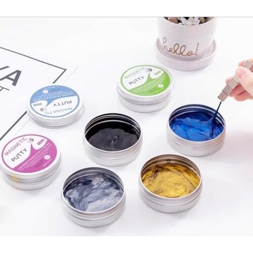 1pc Mud Rubber Plasticine Clay Toys Baby Kids Diy Gifts Magnet Ferrofluid Magnetic
