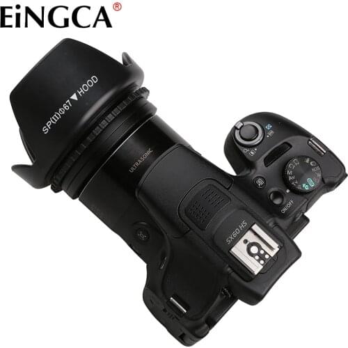 4In1 Accessories Camera Lens Adapter For Canon SX520 SX70 SX60 SX50 HS to 67mm + Lens Cap + Lens Hood + 67mm UV Filter FA-DC67A