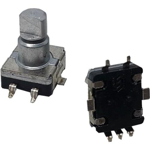 5pcs/lot EC11 360 Chip SMD Rotary Encoder incremental Digital Potentiometer fan speed control Switch 30 position handle 10F