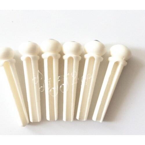 6pcs/Lot Genuine Bone Guitar Pins Abalone Dot For Acoustic Folk Guitar
