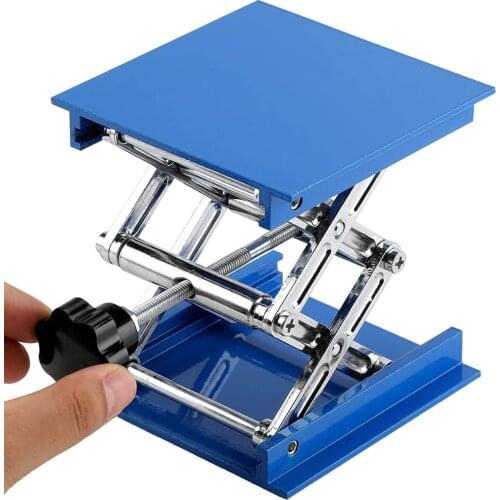 Aluminum Lifter Router Plate Table Woodworking Machinery Engraving Laboratory Lifting Stand Manual Lift Platform Carpentry Tools