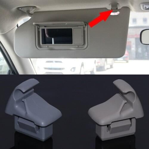 1Pc Gray Beige Car Sun Visor Hook Clip Bracket Hanger fit for Mitsubishi ASX 2012-2014 2015 2016 For Lancer EVO 10 MR654343