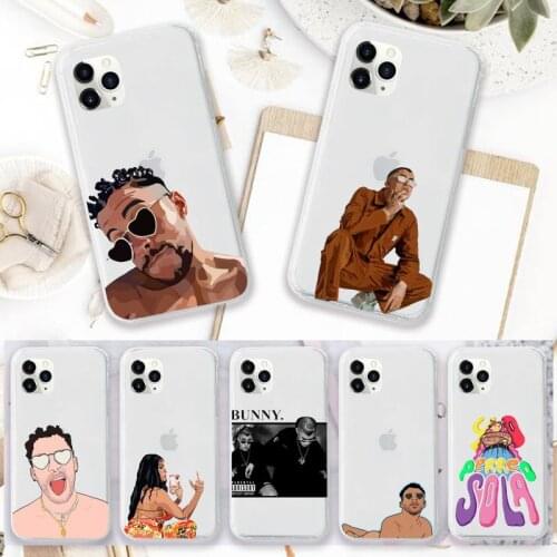Yo Perreo Sola Bad Bunny Maluma Phone Case Transparent soft For iphone 5 5s 5c se 6 6s 7 8 11 12 plus mini x xs xr pro max