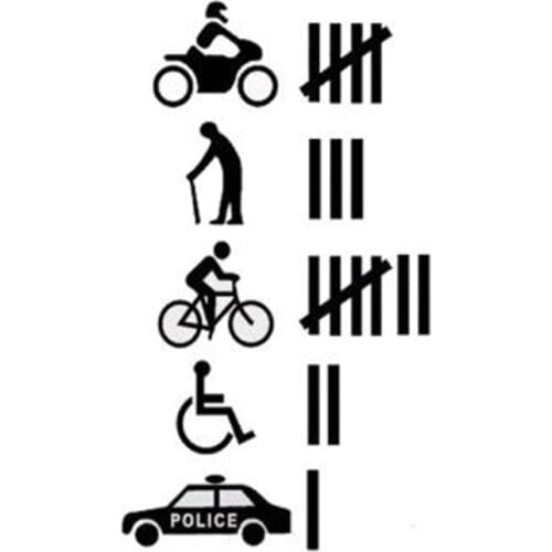 Black/Sliver Funny Collisions Happen Several Car Stickers Decals Jokes Mischief Transport Vehicles Stickers C269