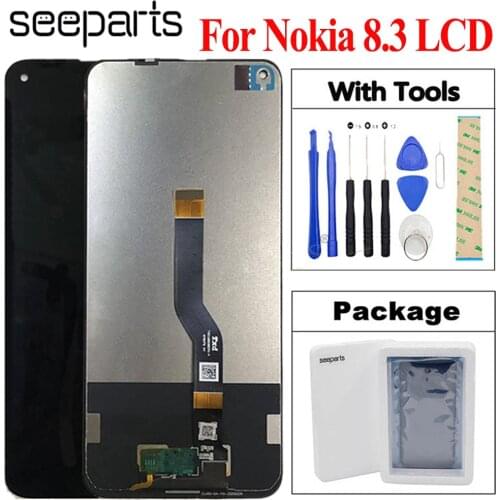 Black 6.18" Original LCD Display For Nokia 8.3 LCD 5G Touch Screen Digitizer Assembly Replacement parts For Nokia 8.3 LCD Screen