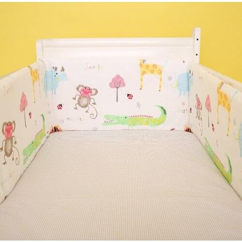 Baby Bed Bumpers 180*30cm Crib Bed Around Newborn Kids Children Cotton Cot Nursery Bedding Infant Cartoon Bumper Boys Girls