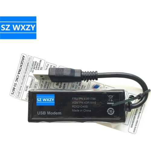 For Lenovo External USB Modem 56K V.92 Dial Up Data Fax Modem for Windows 2000/XP/Vsita/7/8/8.1/10 ASM 43R1815 FRU 43R1786