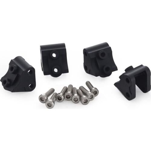 For 1/10 SCX10 II RC Crawler Car 4pcs/set Aluminum Alloy Axle Tie Rod Codes Mount Front Rear Linkage Kits