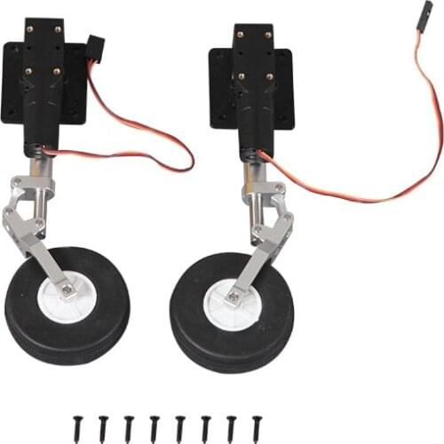 FMS 80mm Ducted Fan EDF Futura V2 Main Landing Gear System with 2 Retracts Installed FMSRP115 RC Airplane Model Plane Spare Part