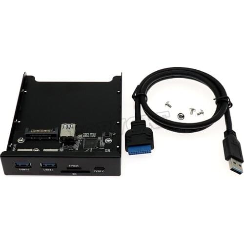 USB3.1 TYPE C floppy drive front panel 20pin to USB3.0 built-in reader USB HUB