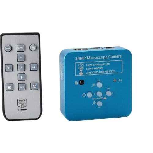 HAYEAR Full HD 34MP 2K 1080P HDMI USB Industrial Electronic Digital Video Microscope Camera for Phone CPU PCB Repair HY-1139