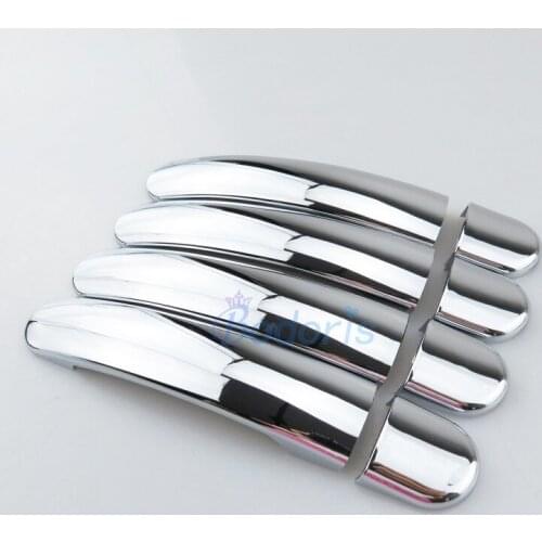 Car ABS Chrome handle Protective Cover Door Handle Outer Bowls Moulding Trim 2009-2015 For Volkswagen VW Tiguan Accessories