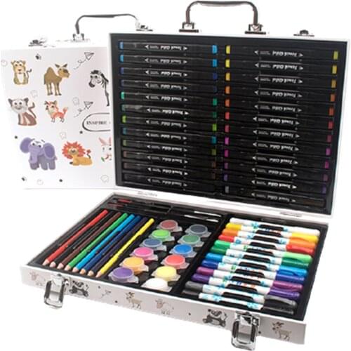 Art Supplies for Kids Colors Double Side Marker with Portable Art Box for Drawing Painting Childrens Birthday Gift EM88