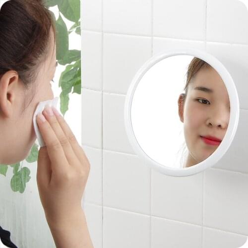 Round Suction Wall Mirror For Bathroom Vanity Rotatable Smart Mirror 2 Size