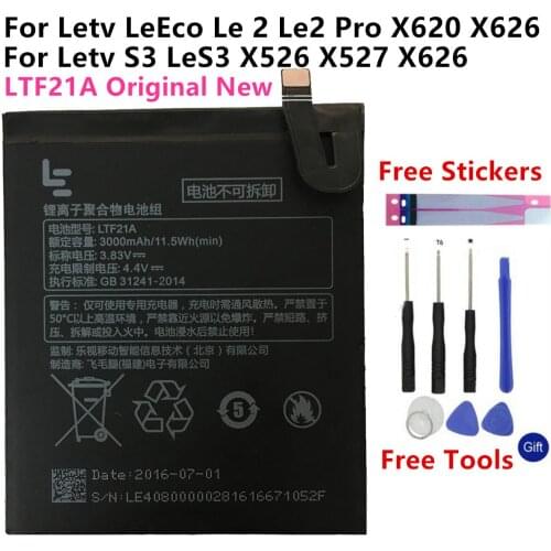 LTF21A Battery 3000mAh For Letv LeEco Le 2 (pro) le 2S le S3 X20 X626 X528 X621 X625 X25 X525 X620 X520 X522 X527 X526 Batteries