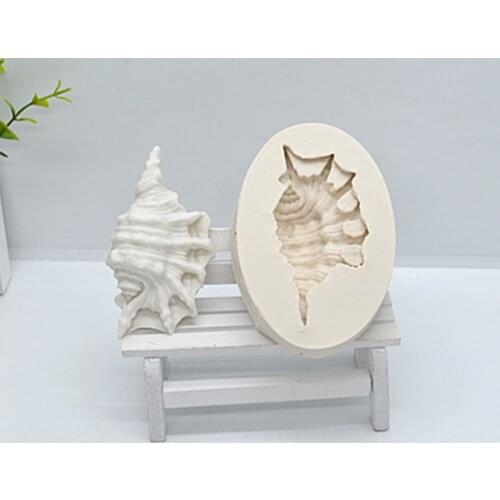 Luyou DIY Beautiful Conch Shape Silicone Fondant Resin Molds ,Cake Decorating Tools Pastry Kitchen Baking Accessories FM1356