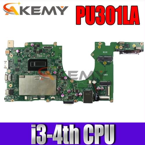 Akemy PU301LA Laptop motherboard for ASUS PU301LA PU301L original mainboard I3-4010U