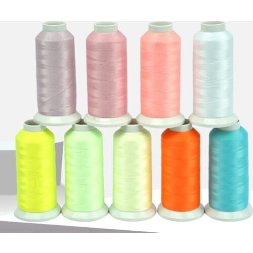 Oneroom Embroidery Thread Glow In The Dark 100 Meters 150D/2 Polyester Sewing DIY Handmade Cross Stitch Thread