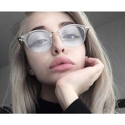 NEW Fashion Women Glasses Frame Men Eyeglasses Frame Vintage Round Clear Lens Glasses Optical Spectacle Frame