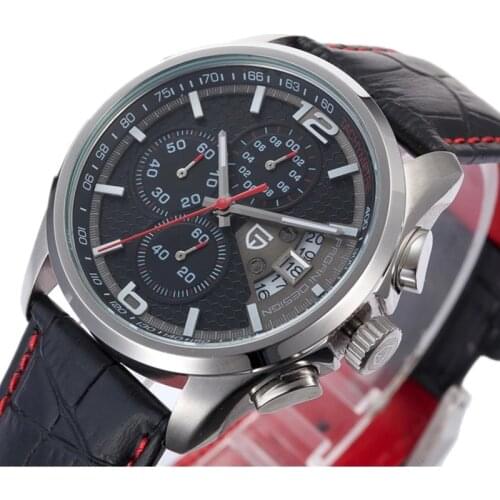 PAGANI DESIGN 2020 New Mens Watch Casual Sports Mens Leather Waterproof Chronograph Mens Quartz Watch Relogio Masculino