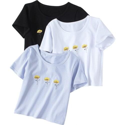 Casual Women Soft Cotton O Neck T-Shirt 2021 Summer Fashion Ladies High Street Straight T-shirt Female Solid Color Short T-shirt