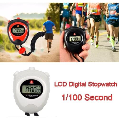 1/5pcs Running Training Sports Professional Handheld Timer Digital LCD Chronograph Stopwatch Alarm Clock Counter