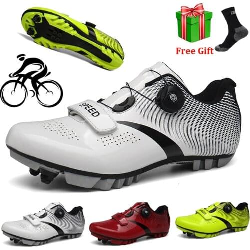 Self-Locking Sapatilha Cclismo Mtb Unisex Cycling Shoes White Mountain Bike Bicicleta Men Sneakers Women Breathable Riding