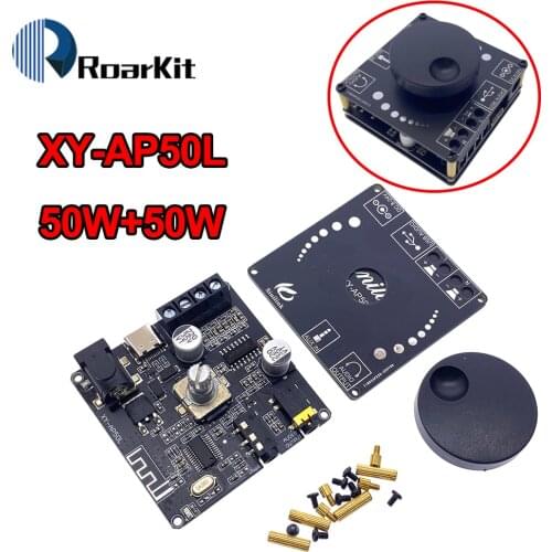 Sinilink 40W/50W Stereo Bluetooth 5.0Power Amplifier Board WIFI Mobile Control APP 12V/24V High Power Digital Amplifier Module