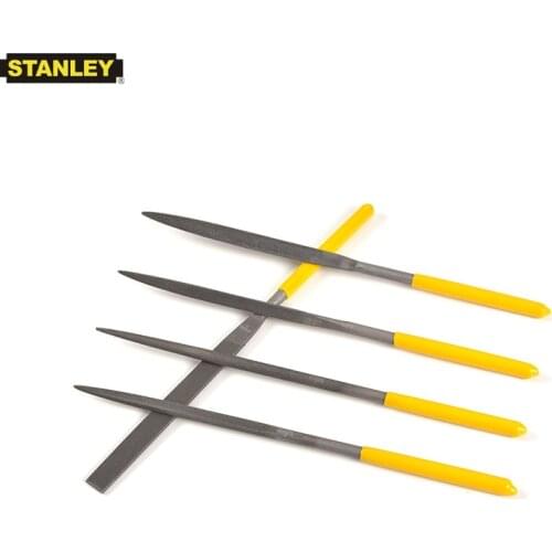 Stanley 5pcs mini needle file set machinists files wood metal jewelry carving models glass stone craft DIY tools kit carpenter