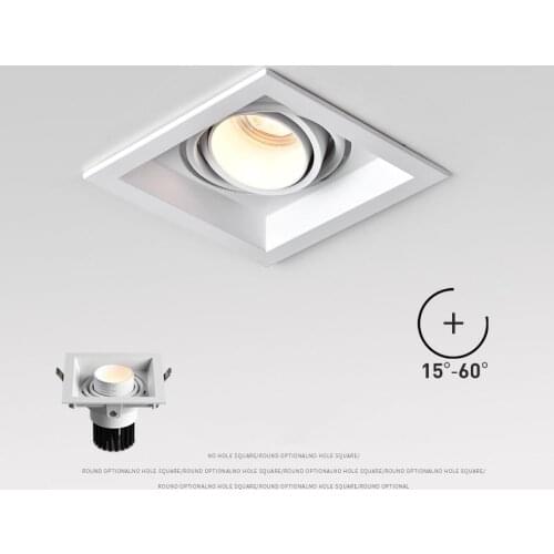 FREE 7W 10W 14W 20W LED COB Spot Led Downlight Dimmable AC85-265V Warm/ Natural/Cold White Recessed LED ceiling Lamp Spot Light