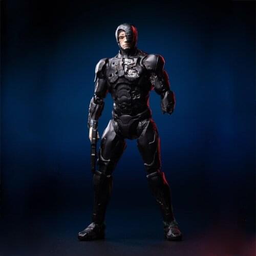 1:18 Hiya Toys Battle Damage ROBOCOP 2014 Black Soldier Figure