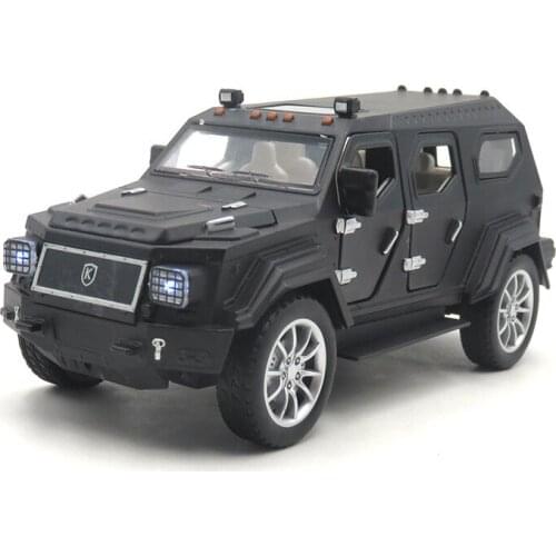 1:32 Knight XV Alloy Diecast Vehicles Model ORV with Lights Sounds Function Toy Pull-back 6 Doors Openable Collection
