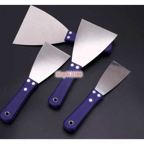 1pcs 1-6inch High Quality 50# steel Plastic Handle Putty Knife Set Scraper Construction Tools 1mm thickness
