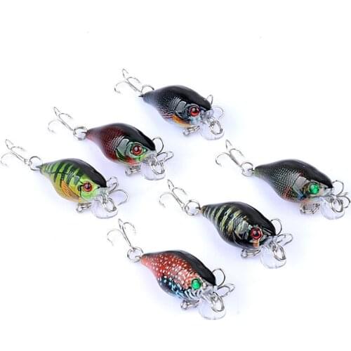 1PCS Fishing lures Tungsten weight system Squad Minnow crank wobbler crank bait fishing tackle 4.3cm/4.4g