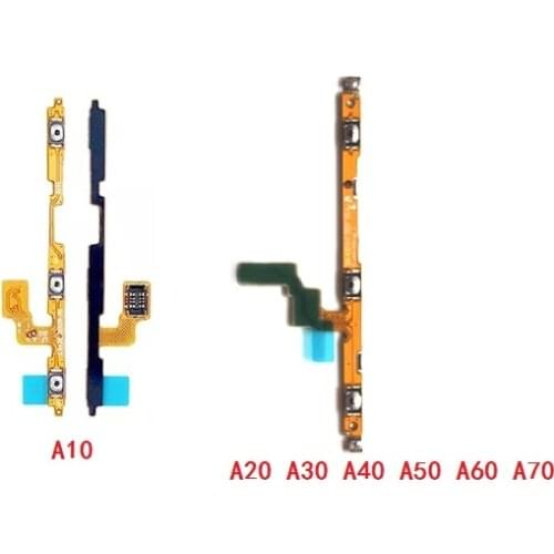 10pcs For Samsung Galaxy A10 A20 A30 A50 A60 A70 M10 M20 M30 Power on/off Volume Key Button Flex Cable Ribbon