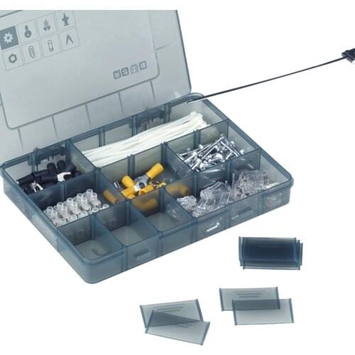 18 girds multi-functional Tool box Portable Parts storage box tool Screwdriver Nuts Kits Repair tool organizer container