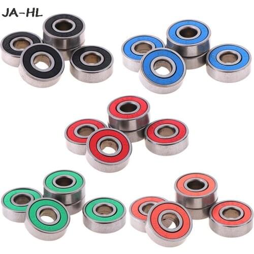 5x ABEC-9 608 2RS Inline Roller Skate Wheel Bearing Anti-rust Skateboard Wheel Bearing Red Sealed 8x22x7mm shaft