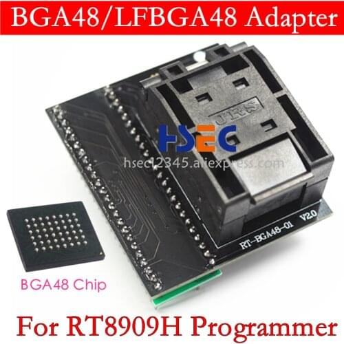 BGA48 Adapter RT-BGA48-01 V2.0 Socket MX29GL640 S29GL064N NOR off-lineReading and Writing For RT809H emmc nand Flash Programmer