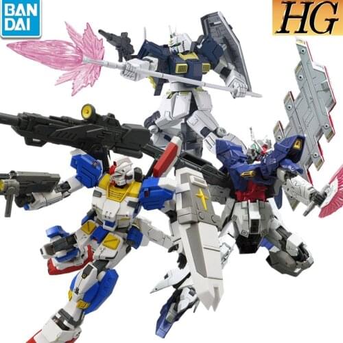 Bandai Original HGUC ZETA RX-78-2 Manatee Fully Equipped 78 Hazel Gundam Assembled Model Action Figure Kids Toy Gift