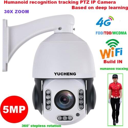 Auto track Wireless 4G SONY IMX335 30X ZOOM 5MP Humanoid Recognition WIFI PTZ Speed Dome IP Camera Surveillance P6SLITE