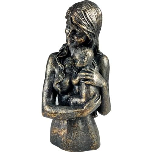 Home Decor Decorative Statues Sculpture House Home Decoration Living Room neoclassical Mother holding her baby aesthetic nordic