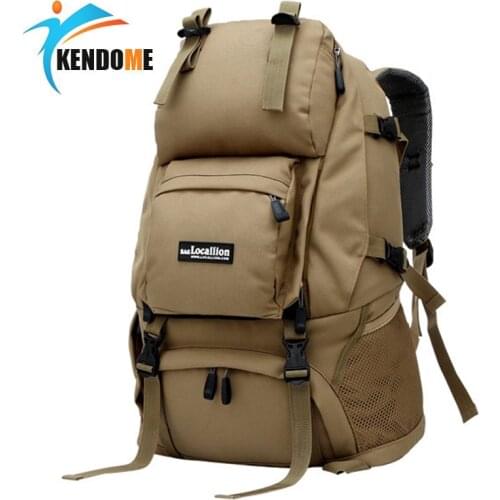 Hot 55L Camo Tactical Pure Backpack Military Army Mochila Waterproof Hiking Hunting Backpack Tourist Rucksack Outdoor Sport Bag