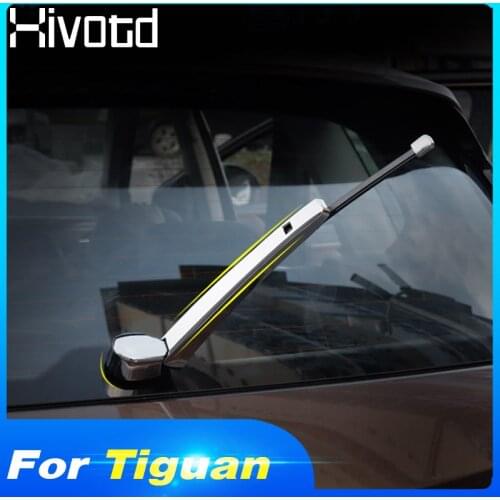 Hivotd for Volkswagen vw Tiguan mk2 2020-2017 Chrome Rear Tail Windshield Window Wiper Cover Trim Exterior Accessories