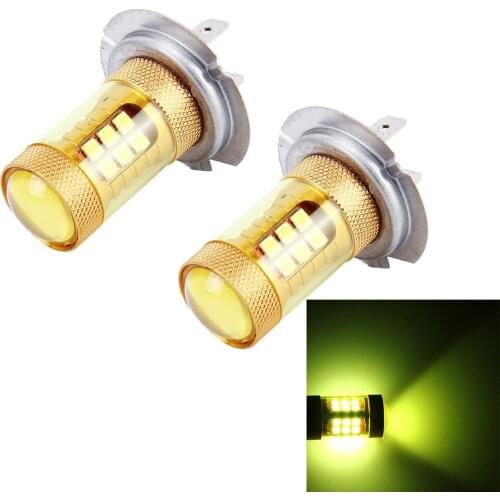 2Pcs Yellow 3000K 55W H7 LED Lamp Ampoule Car Fog Lights Car Driving DRL Daytime Running Light Auto Led H7 Voiture lampada Bulb