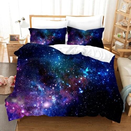 Space Star Sky Galaxy 3d Bedding Sets Scenery Duvet Cover Set Comforter Bed Linen Twin Queen King Single Size Dropshipping Gift